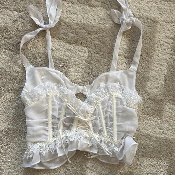 NWT For Love & Lemons Farmhouse Floral Bustier - Picture 5 of 8